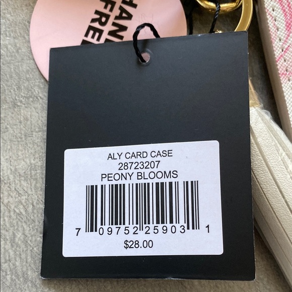 Nanette Lepore White and Pink Floral Key & Card Holder Set - Picture 3 of 4